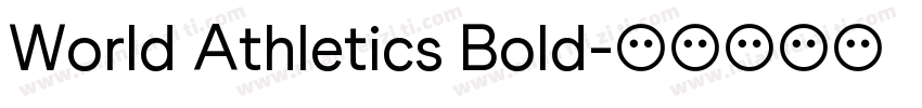 World Athletics Bold字体转换